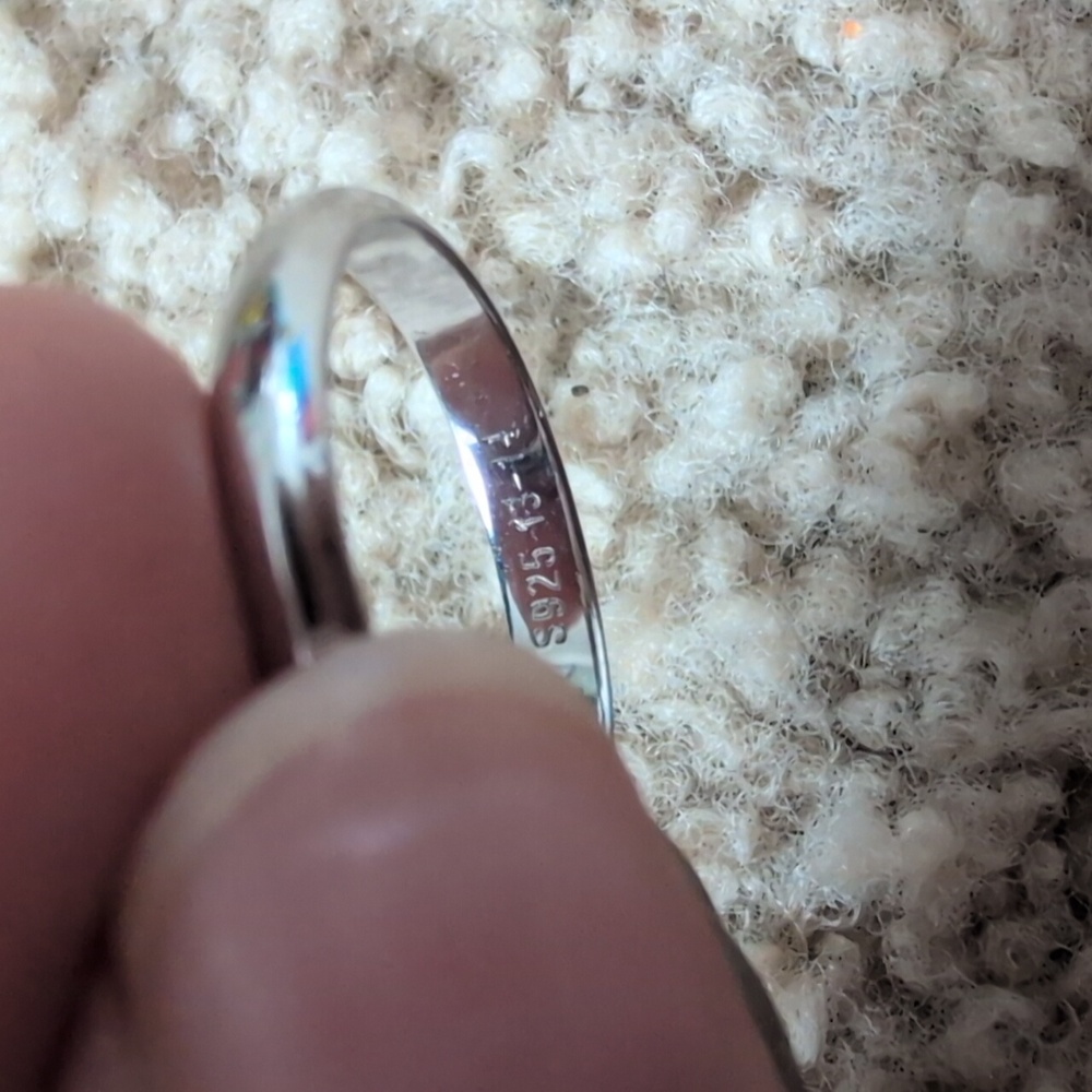 s925 13-14 stacking interlock rings - Picture 4 of 6